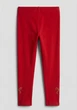 Дитячі теплі легінси для дівчинки H&M 122 см Червоні (25120508F3) - изображение 2