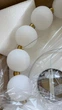 Світлодіодна Led-люстра світильник (60 см) Біла-золота 1113 - изображение 5