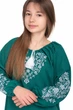 Платье с вышивкой для девочек Golfstream Слобожаночка (бирюзовый) 32 рост 122 Бирюзовый (032131) - изображение 2