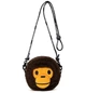 Сумка-кошелёк BAPE Baby Milo Face Cross Bag в коричневом цвете. - изображение 1