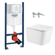 Набор инсталляция GEBERIT 388400WG RAPID SL 2в1 с унитазом IMPRESE KUBIK Twist - изображение 1