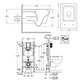 Набор инсталляция GEBERIT 388400WG RAPID SL 2в1 с унитазом IMPRESE KUBIK Twist - изображение 2