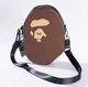 Сумка через плечо Bape Ape Head Shoulder Bag в коричневом цвете. - изображение 1