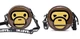 Двусторонняя сумка через плечо Bape Baby Milo в коричневом цвете. - изображение 6