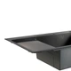 Мийка для кухні інтегрована Lidz Handmade Max 500 H7849BL Brushed Black PVD, 3,0/1,0 мм збільшена чаша LDH7849ВLBRUBLM49465 - зображення 6