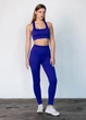 Спортивний жіночий топ Giulia Flex top «Cut-Out Fit» B03 S Navy-navy, еластичний топ в рубчик, для тренувань, для фітнесу - зображення 5