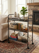 Универсальная металическая полка-этажка Easy Shelf на колесах 63×44×26см ES-76135 Black - изображение 7