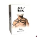 Art of Sex Ares, натуральна шкіра, чорна, XS-M - изображение 4