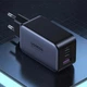 Мережевий зарядний пристрій Ugreen CD244 65W 2xUSB-C + USB-A PD3 QC GaN Fast Charger Grey (10335) - изображение 2