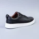 Туфли мужские демисезонные легкие кожаные черно-белые (9138) 45 - изображение 4