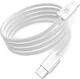 Кабель MAKE Type-C to Type-C PD 65W 1 м Nylon White (MCB-CN1WH) - зображення 1