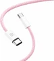 Кабель Make Type-C to Type-C PD 65W Nylon 1 м Pink (MCB-CN1PK) - зображення 3