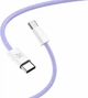 Кабель Make Type-C to Type-C PD 65W Nylon 1 м Purple (MCB-CN1PL) - зображення 3