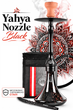 Кальян Yahya Nozzle Black Яхья Ноззл 58 см нержавіюча сталь шахта 14 мм клік повний комплект чорний - зображення 1