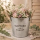Кашпо металеве з ручками Flowers & Garden - зображення 1