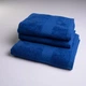 Набор махровых полотенец с бордюром 3шт GM Textile 50х90см, 50х90см, 70х140см 400г/м2 (Синий) - изображение 1