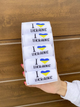 Мужской набор высоких патриотических хлопчатобумажных носков с украинской символикой 5 пары 40-45, белые в подарочной коробке (002) - изображение 3