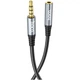 Кабель-удлинитель Hoco UPA20 3.5mm Audio Cable male to female 2m Metal Gray (762160) [170201] - изображение 3