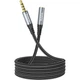 Кабель-удлинитель Hoco UPA20 3.5mm Audio Cable male to female 2m Metal Gray (762160) [170201] - изображение 5