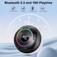 УЦІНКА Водонепроникна Bluetooth колонка Hupoaf S5 IPX7 для душу пляжу кемпінгу подорожей з підсвіткою та дисплеєм часу (SKU-033) - изображение 6