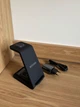Бездротова зарядна станція Intoval A3 3в1 для iPhone Apple Watch та AirPods з швидкою зарядкою 15 Вт чорна (SKU-063) - изображение 10