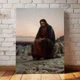 Інтер'єрна картина Христос у пустелі, Іван Крамськой, Ivan Kramskoy, Christ in the Wilderness, християнський живопис, 40×30 см (id6671) - зображення 1