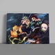 Интерьерная картина Истребитель демонов, Demon Slayer: Kimetsu no Yaiba, аниме, декор комнаты подростка, 43×60 см (id5364) - изображение 1