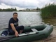 Надувний човен ПВХ Ладья Л-240АЕС; 2-місний, з сланевим настилом, зсувним сидінням, колір зелений. - изображение 3