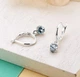 Серьги серебряные с подвесками Цефеида Голубой Топаз 925 Zirkon - изображение 1