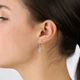 Серьги серебряные с подвесками Цефеида Голубой Топаз 925 Zirkon - изображение 4