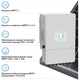 Система зберігання енергії DEYE SV-1DE12K1-LEC20K1-1 12kW 20.5kWh 4BAT LiFePO4 ≥6000 циклів (SV-1DE12K1-LEC20K1-1) - зображення 4
