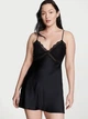 Пеньюар Victoria's Secret Dantel Detaylı Sırt Dekolteli Gecelik XL Чорний (27178895D) - зображення 1