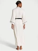 Халат Victoria’s Secret Coconut White Modal Soft Velvet Trim Maxi Robe XS/S Білий (27178897D) - изображение 2