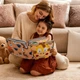 Развивающая книга из фетра Montessori "Жираф" – бизибук для детей, мягкая сенсорная книжка, 8 интерактивных страниц - изображение 5
