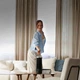 Компактный вентилятор Levoit Windi Tower, 33,5 см, LTF-F132-BEUR, 20 дБ, таймер, 7,5 Вт, 5 скоростей, пульт, черный - изображение 4