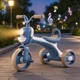 Детский велосипед трехколесный Whale XLT918 со звуковыми и световыми эффектами до 40 кг Синий 26X-54 - изображение 3
