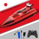 Катер на радиоуправлении Speed Boat 28 см. Детский скоростной радиоуправляемый катер с подсветкой и пультом дистанционного управления 2.4GHz, игровой кораблик, лодка, водная яхта red - изображение 7