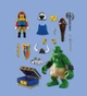 Zestaw zabawek Playmobil Knights Troll ze skarbem rycerzy herbu Lew 23 elementy 72116 (4008789721167) - obraz 4