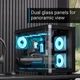 Корпус для ПК AeroCool P300C-G-BK-v1 Mini-Tower без БЖ MicroATX/Mini-ITX ARGB Black (ACCS-PN02033.11) - зображення 6