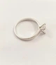 Срібна каблучка з муасанітом 1,0 ct. 6,5 мм 18 розмір, Сертифікат (219683008) - зображення 7