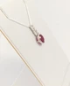 Серебряная подвеска с рубином и цирконием P600/м-ру - изображение 6