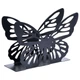 Серветниця Butterfly металева — настільний органайзер для серветок і столових приборів Black - изображение 1