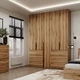 Шафа розпашна комбінована №3 Light з антресоллю 2000x500x2500 Дуб Евок (GAA1LTK0310000000) - зображення 1