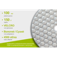 Alloid Pro. Круг алмазный шлифовальный на липучке HEXAGON 100 мм, зерно 150 - изображение 4
