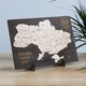 Пазл Карта Украины темный 21*30 см 15 Гранд Презент 15 - изображение 1