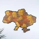 Мапа України настінна середня 3D об'ємна в коробці ручна робота 92.5*64.6 см Гранд Презент 12 - изображение 1