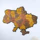 Мапа України настінна велика 3D об'ємна в коробці ручна робота 143*100 см Гранд Презент 17 - зображення 3