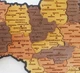 Карта України настінна мала 3D об'ємна англійською з синьою підсвіткою (220В) в коробці 55*38.5 см Гранд Презент 16ССАнгл - изображение 10
