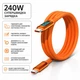 Type C кабель швидка зарядка 240W + дисплей /PD - зображення 1