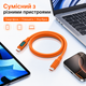 Type C кабель швидка зарядка 240W + дисплей /PD - зображення 12